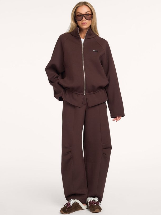 CASSIA SCUBA PANTS Cassia, viscosemix barrel fit scuba broek