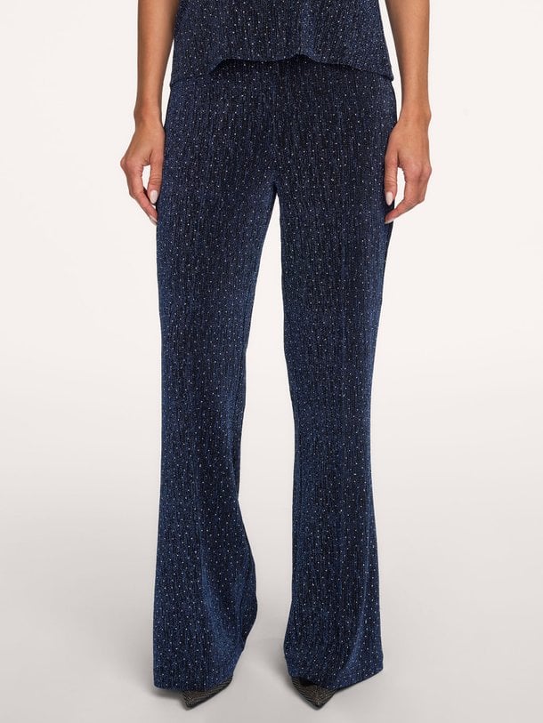 CaseyLL Pants Casey, geweven lurex broek