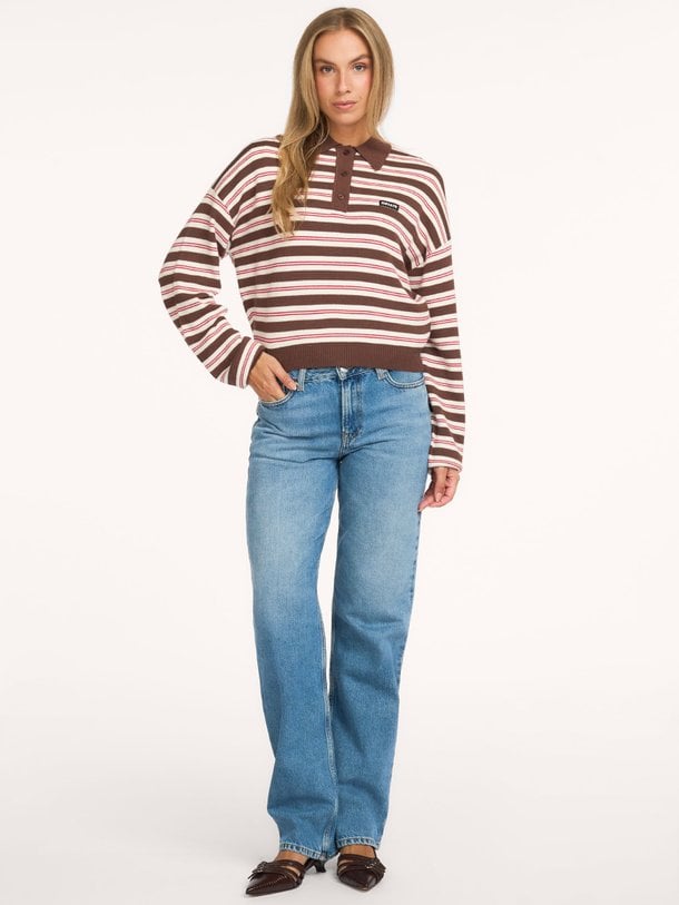 ELLIA LONGSLEEVE POLO Ellia, wolmix polo trui