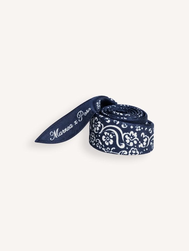 Twilly Scarf X Marrea Posa x Marrea, zijden paisley sjaal