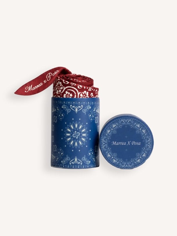 Twilly Scarf X Marrea Posa x Marrea, zijden paisley sjaal