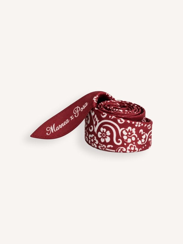 Twilly Scarf X Marrea Posa x Marrea, zijden paisley sjaal