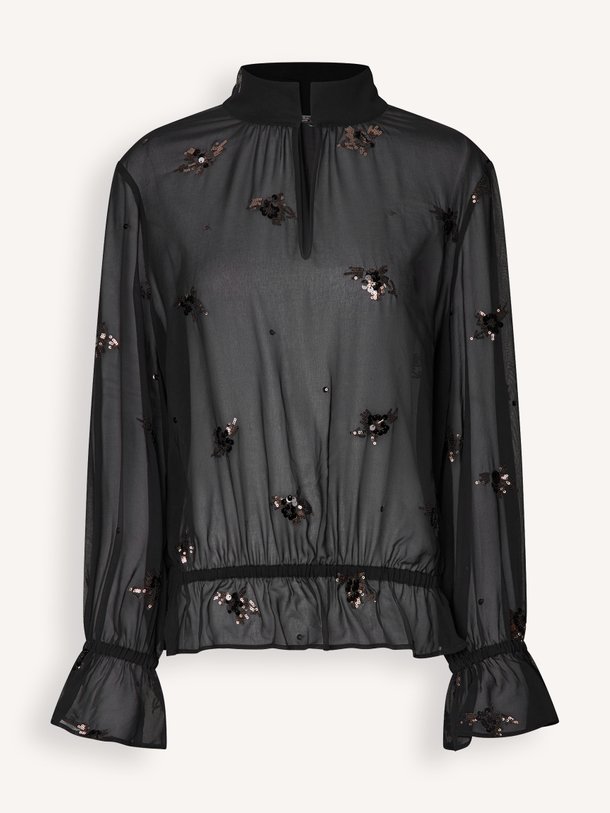 Luma Sequin Blouse Luma, geweven top met pailletten