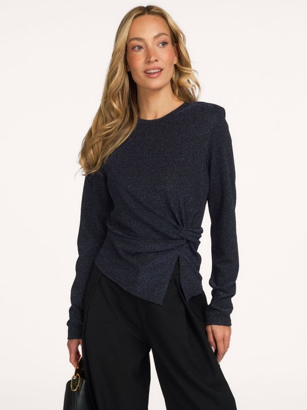 Tiana, elastische top met lurex