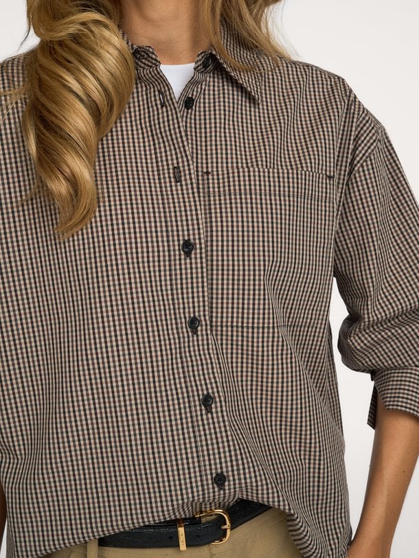 Redford Shirt Redford, katoenen geruite blouse