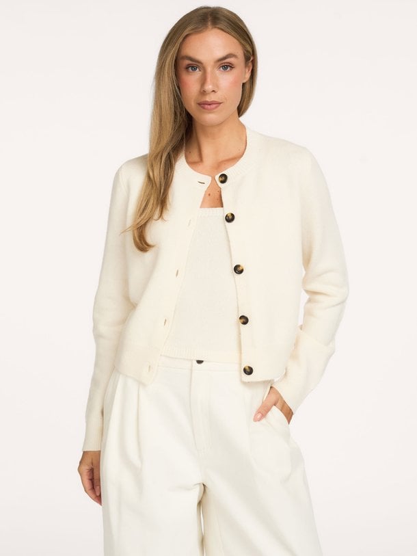Miranda + Camille, wolmix vest met bijpassende top
