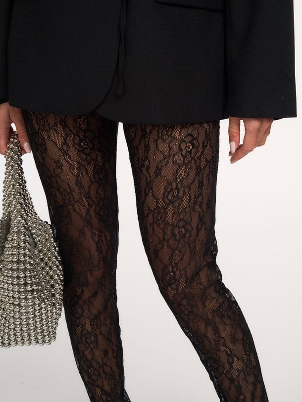 Luria Lace Leggings Luria, elastische kanten legging