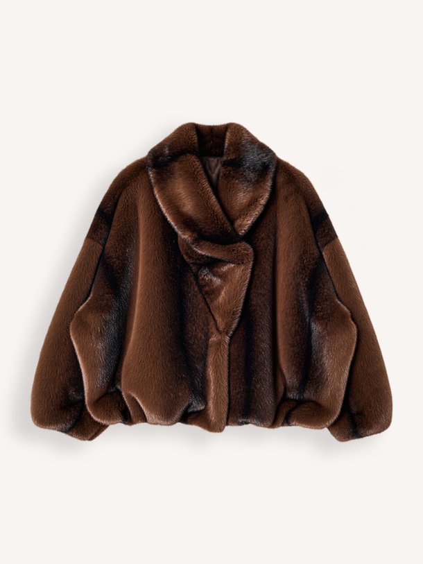 Aria, fake fur reversible jas