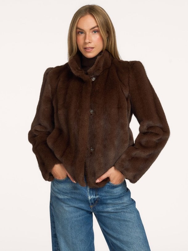 Soline, fake fur jas