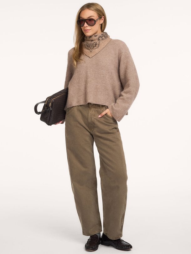 miro full length deck pant Miro, high waist barrel fit jeans