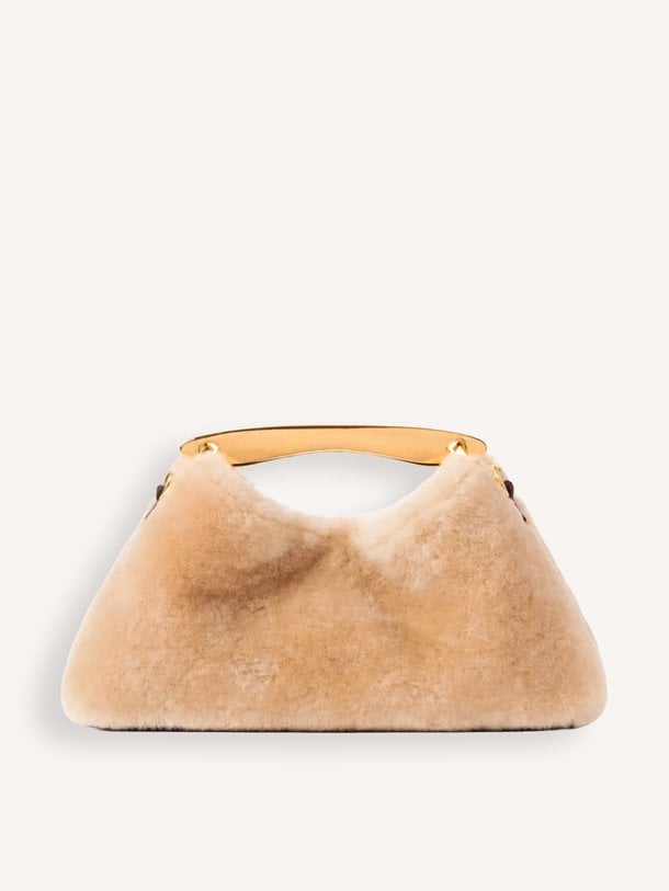 Mini Boomerang Suede Mini Boomerang, fake fur schouder-/handtas