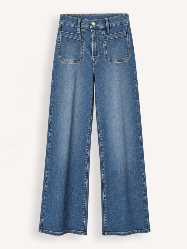 LE SLIM PALAZZO MODERNIST POCKET High waist straight fit jeans