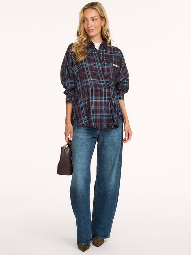 The Bow, high waist barrel fit jeans