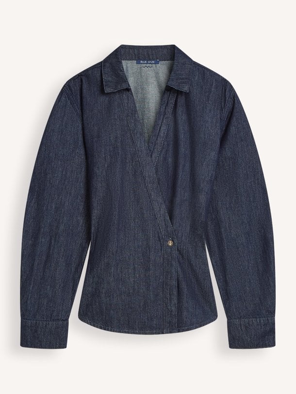 Denim blouse light cotton twill Denim blouse