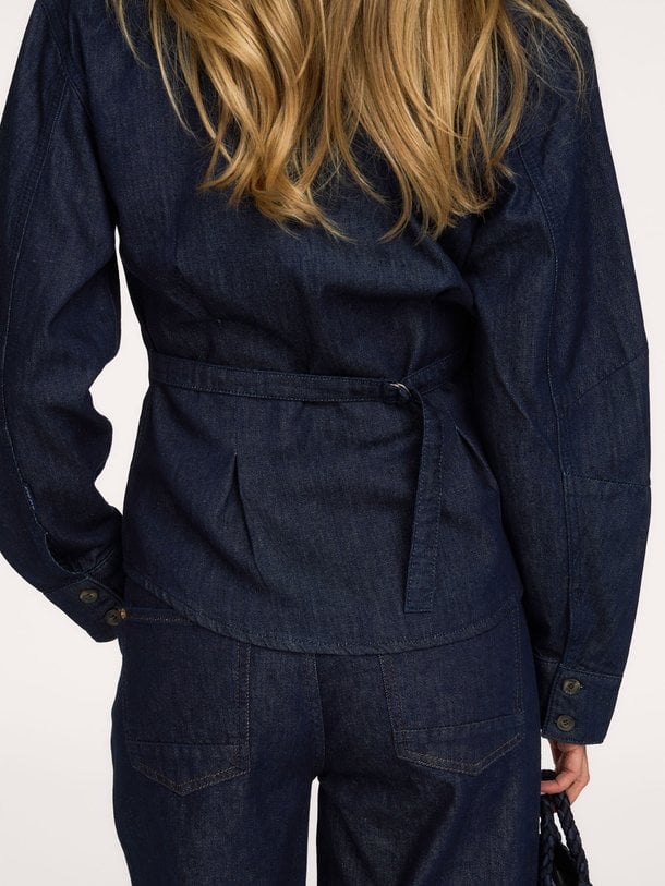 Denim blouse light cotton twill Denim blouse