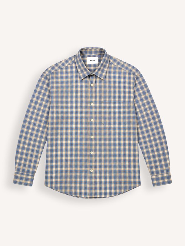 Deon 5465 Deon, organic cotton geruit overhemd