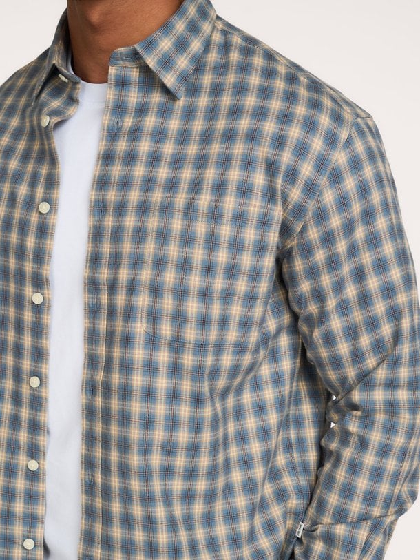 Deon 5465 Deon, organic cotton geruit overhemd