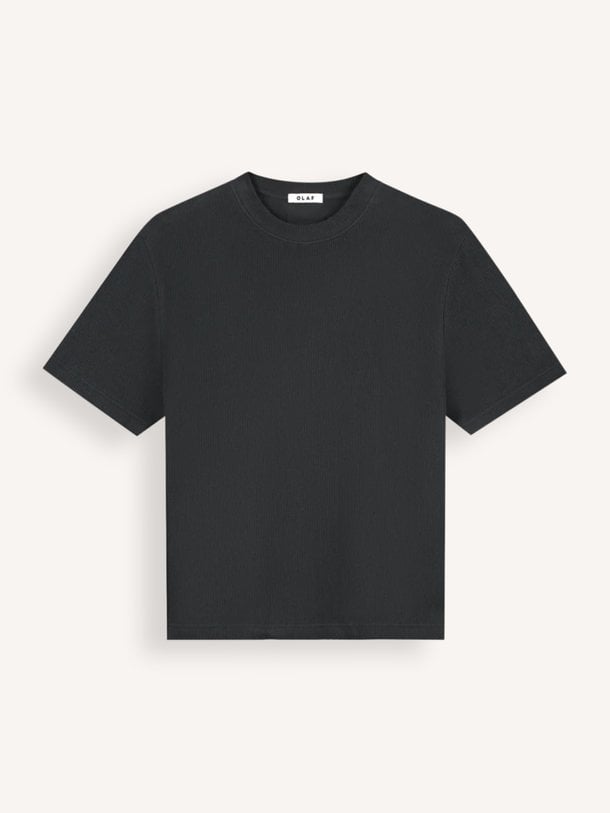 RIBBED TEE Organic cotton rib T-shirt