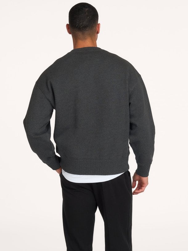 SIGNATURE BOXY CREWNECK Organic cotton sweater