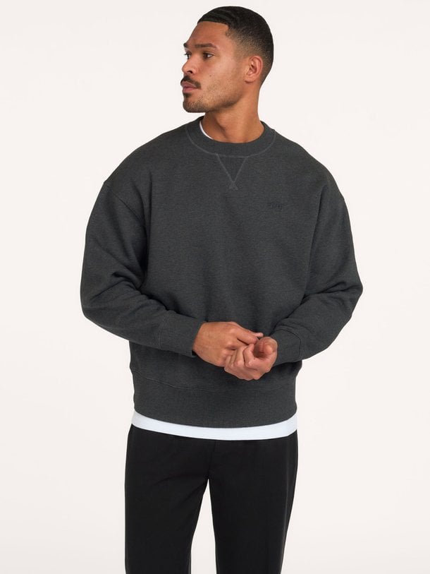 SIGNATURE BOXY CREWNECK Organic cotton sweater