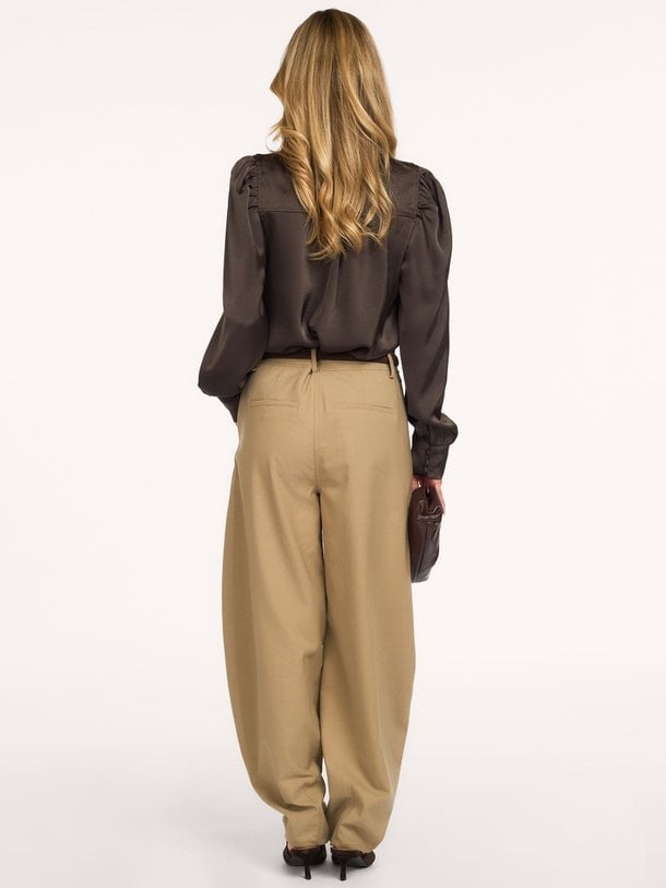 Rosslyn Heavy Sateen Blouse Rosslyn, geweven satijnen top