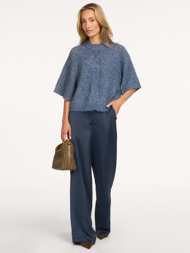 Emmett Heavy Sateen Pants Emmett, geweven satijnen pantalon