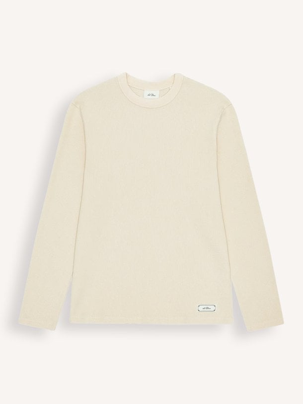Label Waffle LS T-Shirt Katoenmix longsleeve met wafelstructuur